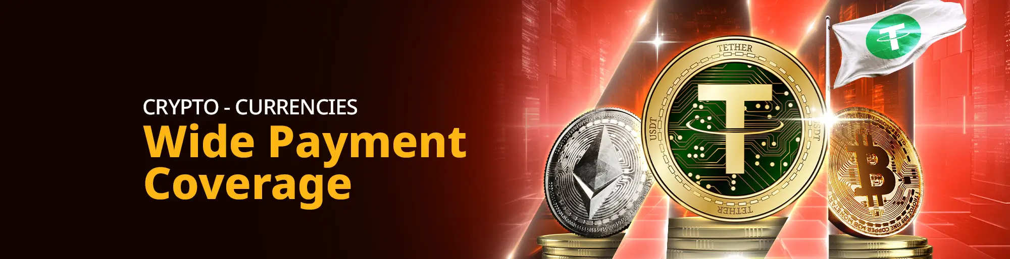 MWIN8 supports wide cryptocurrency payment coverage including Bitcoin, Ethereum, and USDT for seamless deposits and withdrawals